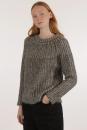 Pullover, Sweater Iris Grau Anthrazit von Les Racines du Ciel, Alpakawolle